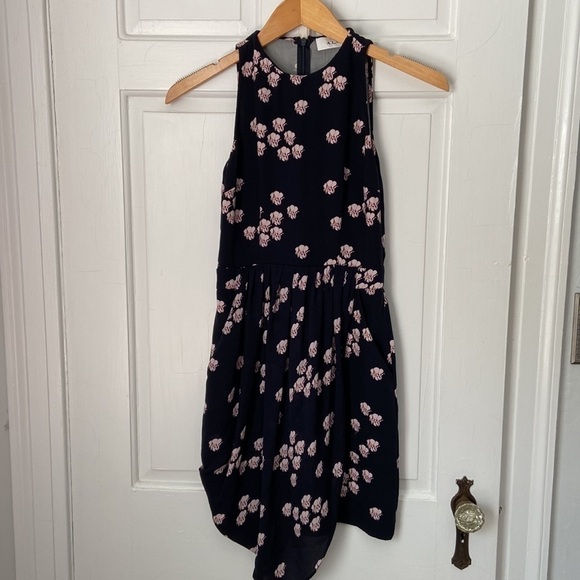 ALC Eva Side Drape Silk Dress - Picture 4 of 7